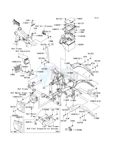 VN 900 C [VULCAN 900 CUSTOM] (7F-9FA) C9F drawing FRAME FITTINGS