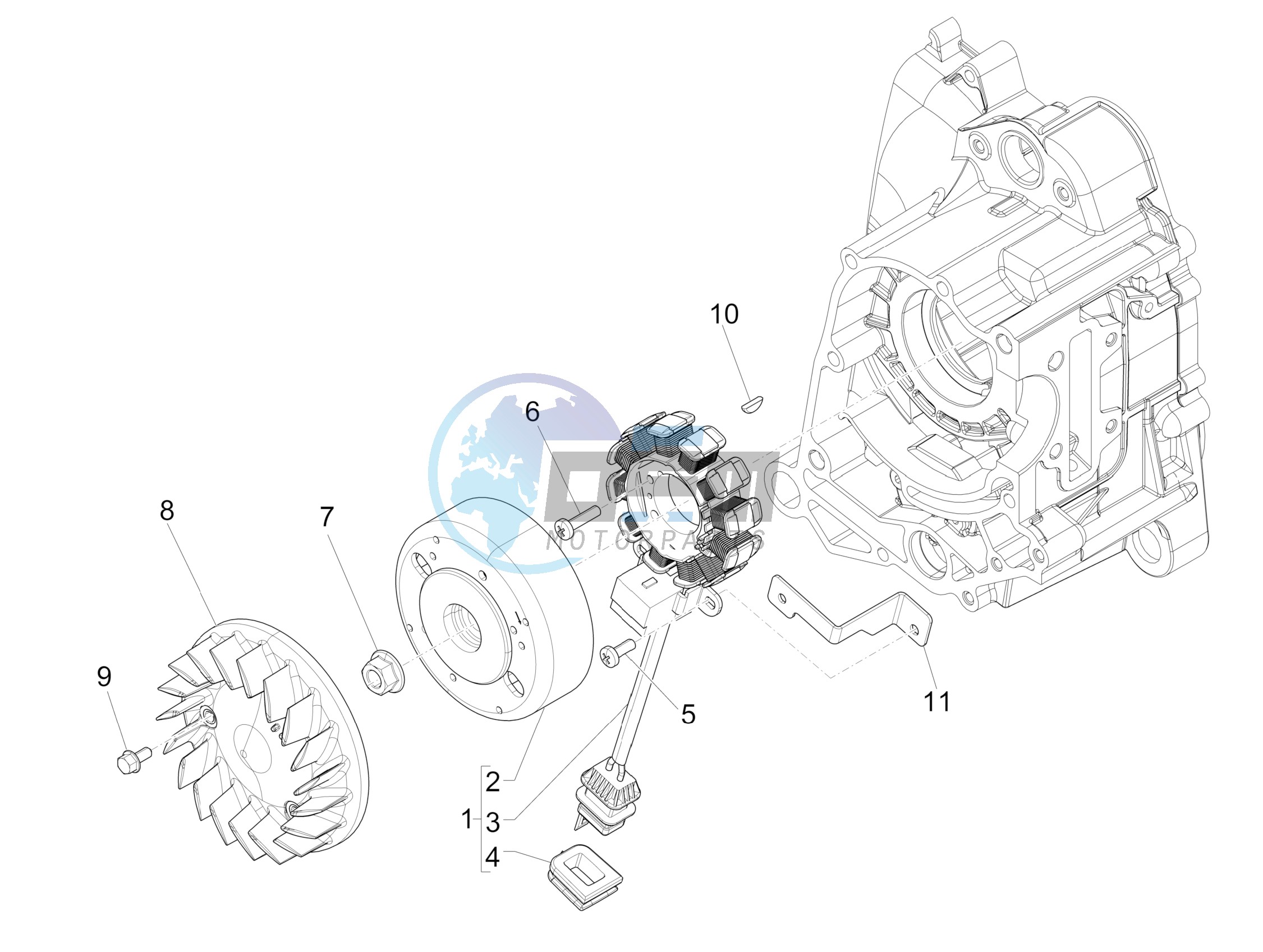 Flywheel magneto