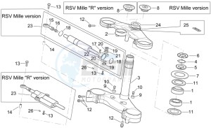 RSV 2 1000 drawing Steering