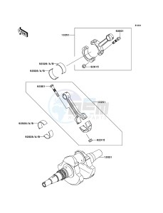 KFX700 KSV700ABF EU drawing Crankshaft