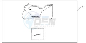 CBR600RAA Korea - (KO / ABS) drawing INDOOR CYCLE COVER