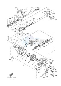 YXM700E YXM700PE YXM700PE (1XP4) drawing FRONT DIFFERENTIAL