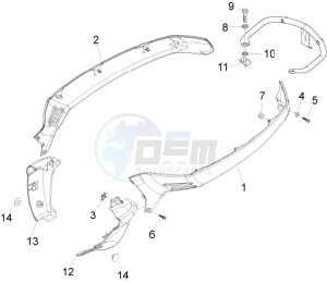 LXV 125 4T ie E3 drawing Side cover - Spoiler