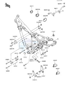 KXT 250 A [TECATE] (A2) [TECATE] drawing FRAME FITTINGS -- 85 A2- -