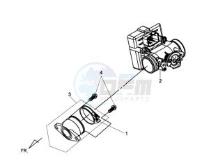 GTS 125 EFI drawing CARBURATOR