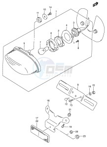 GSX750 (E4) drawing TAIL LAMP