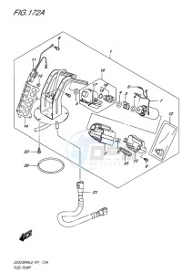 GSX-250 RA drawing FUEL PUMP