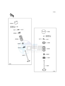 NINJA ZX-6R ZX600RGF FR GB XX (EU ME A(FRICA) drawing Valve(s)