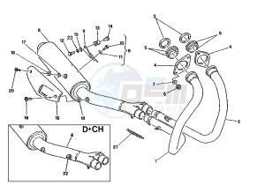 RIVER 500 drawing EXHAUST SYSTEM