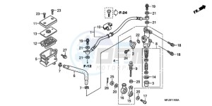 CBR600RR9 UK - (E / SPC) drawing REAR BRAKE MASTER CYLINDER (CBR600RR)