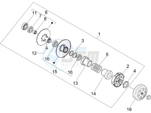 LX 50 2T D drawing Driven pulley