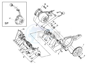 MITO EVOL.125 drawing FLYWHEEL -STARTING MOTOR