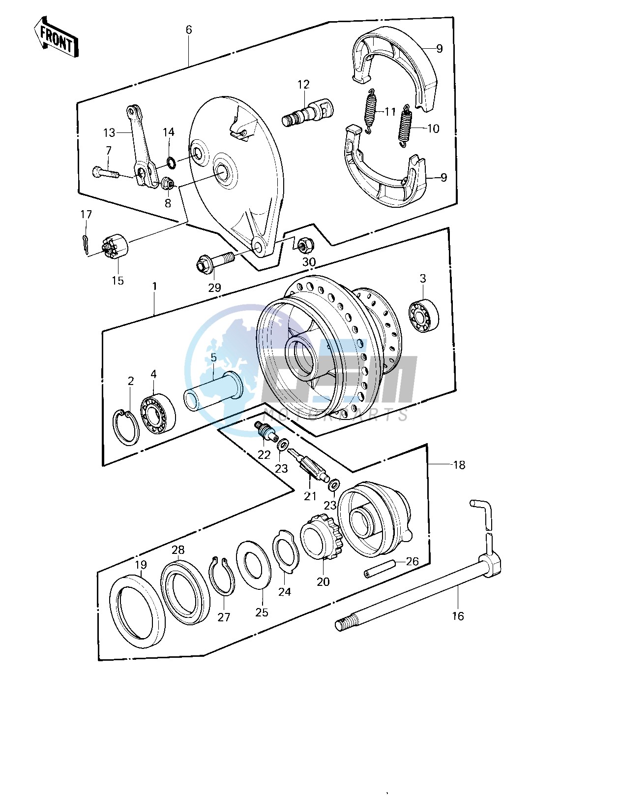 FRONT HUB_BRAKE -- 80 A1- -