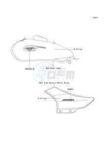 BN 125 A [ELIMINATOR 125] (A6F-A9F) A7F drawing DECALS-- G.SILVER- --- A7F- -