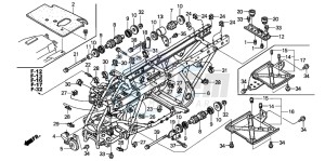 TRX450FE drawing FRAME BODY