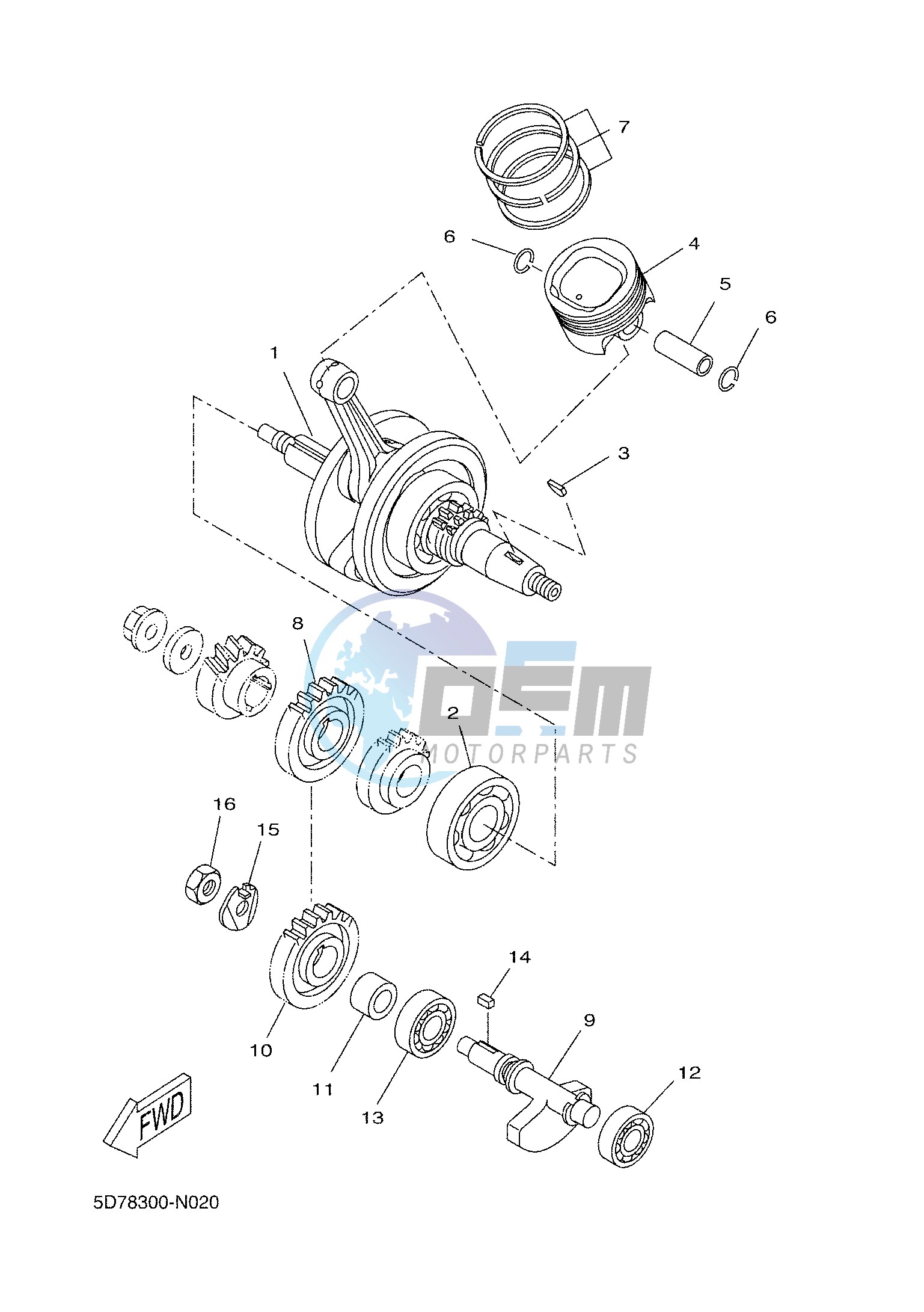 CRANKSHAFT & PISTON