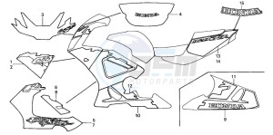 CBR900RR FIRE BLADE drawing STRIPE/MARK (5)