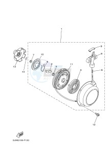 YFM350FWA YFM350DE GRIZZLY 350 4WD (1NSD 1NSE 1NSF) drawing ALTERNATE FOR ENGINE