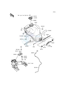 VERSYS 1000 KLZ1000BGF FR GB XX (EU ME A(FRICA) drawing Fuel Tank