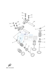 YXR700F YXR7FD RHINO 700 (1RBE 1RBF 1RBG 1RBH) drawing VALVE