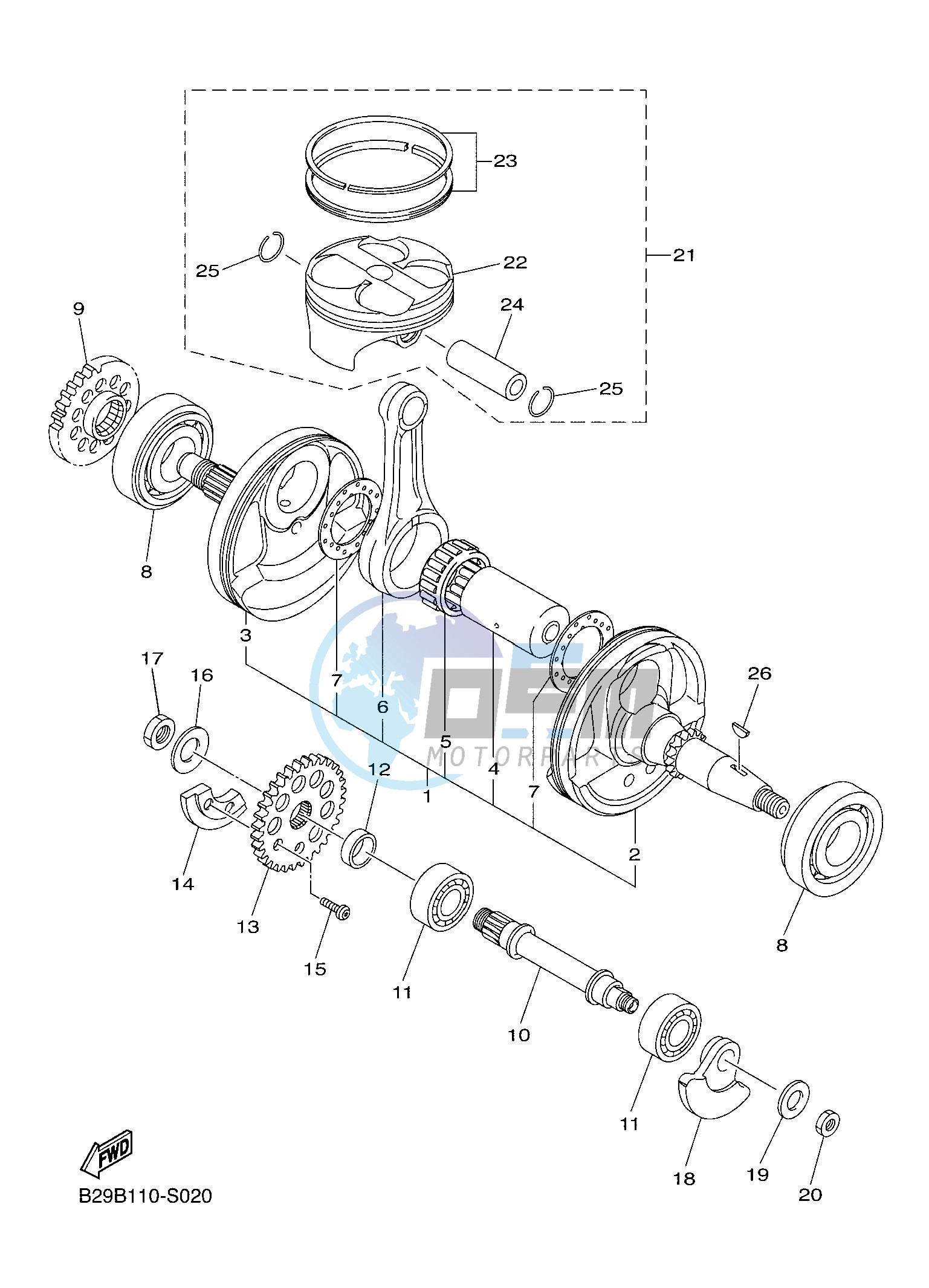 CRANKSHAFT & PISTON