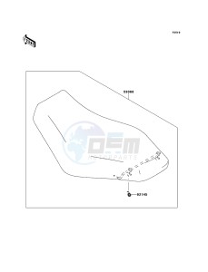 KVF650_4X4 KVF650FDF EU GB drawing Seat