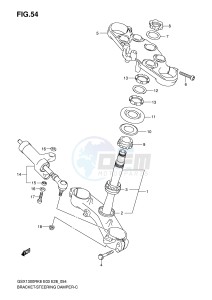 GSX1300R (E3-E28) Hayabusa drawing BRACKET - STEERING DAMPER