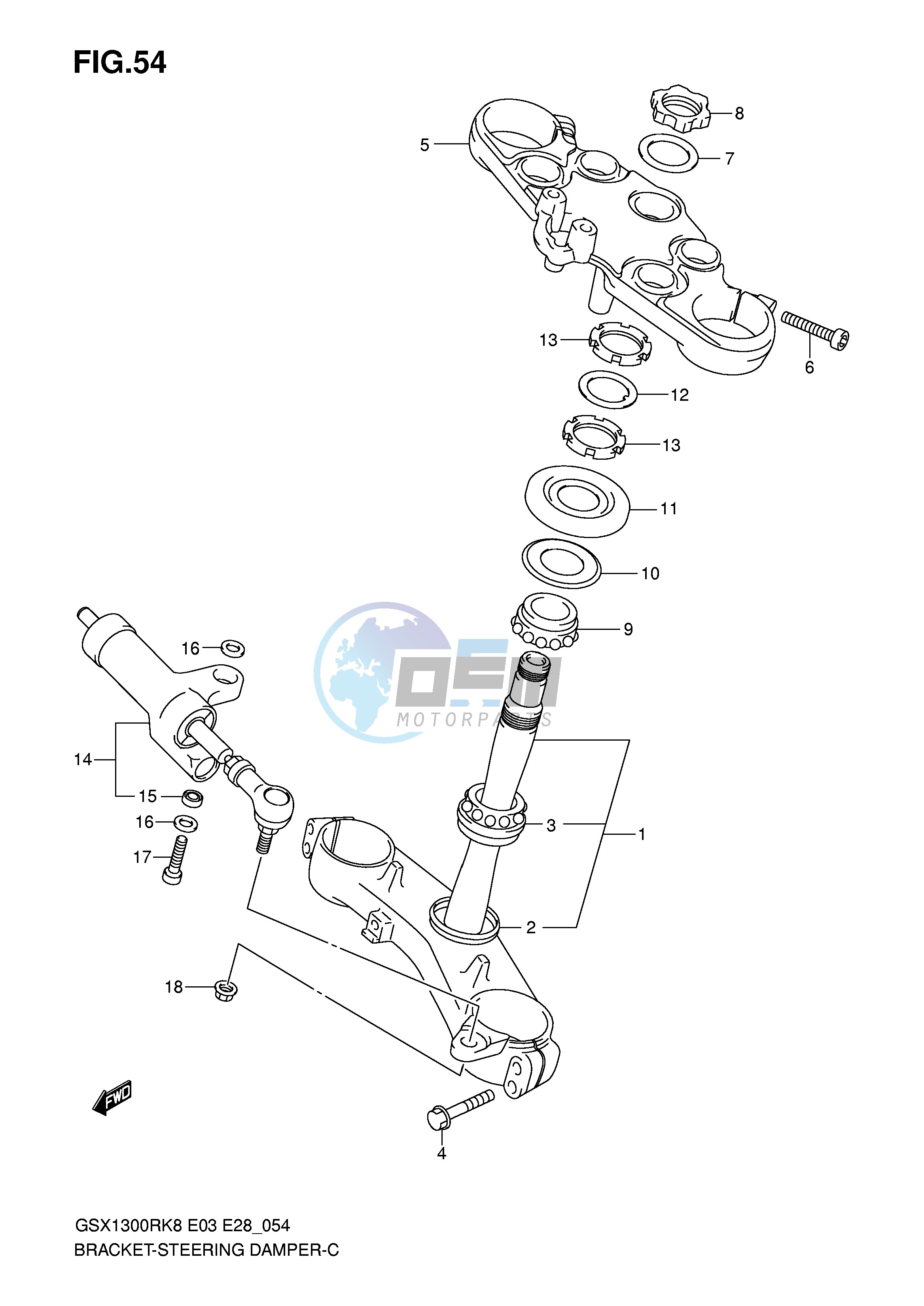 BRACKET - STEERING DAMPER