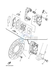 XT250 XT250N (B1UG) drawing FRONT BRAKE CALIPER