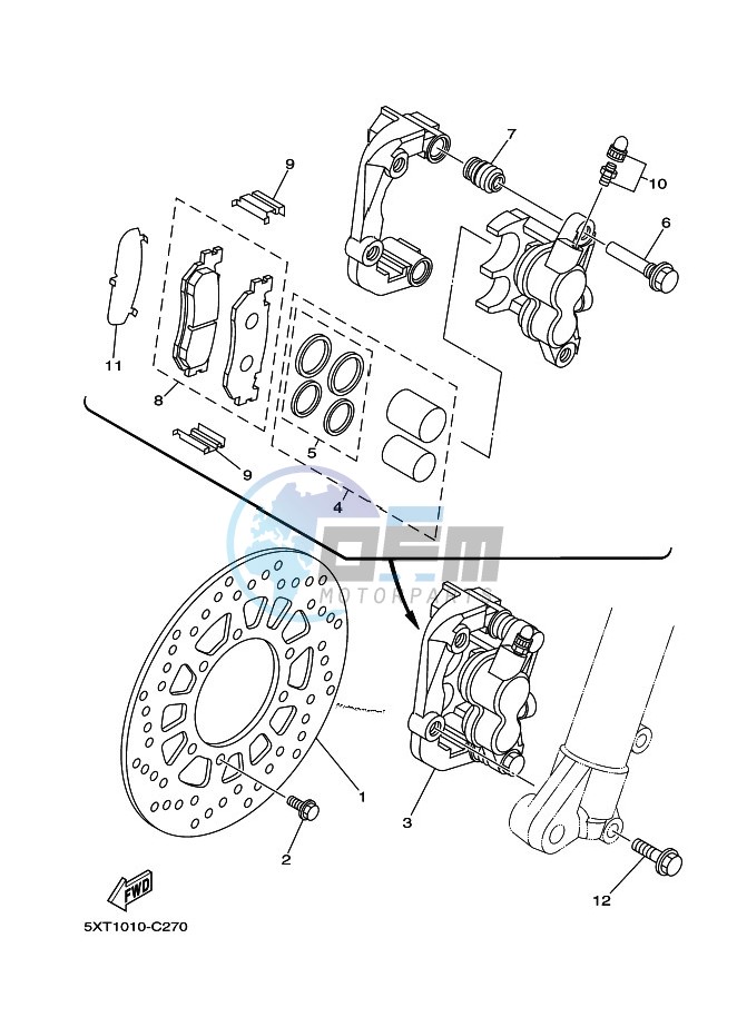 FRONT BRAKE CALIPER