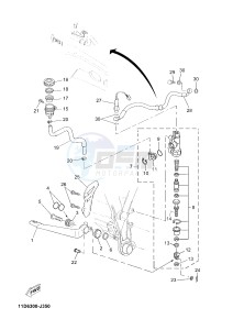 XT660Z TENERE (2BD7 2BD7 2BD7) drawing REAR MASTER CYLINDER