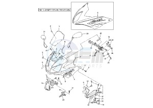 FZS 1000 drawing COWLING