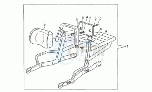 California 1100 EV (V11 EV Usa) EV (V11 EV Usa) drawing Luggage rack