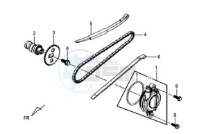 MIO 50 drawing CHAIN / CHAIN TENSIONER / CHAIN GUIDE