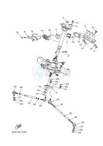 YFM450FWBD KODIAK 450 EPS (BEY1) drawing STEERING