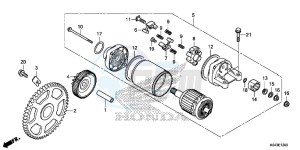 NSS300D Forza - NSS300D UK - (E) drawing STARTER MOTOR