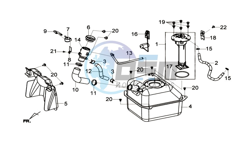 FUEL TANK - FUEL CUT