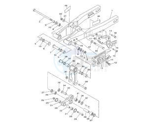 YZ 85 drawing REAR ARM