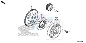 TRX420FM2H Europe Direct - (ED) drawing STARTING GEAR