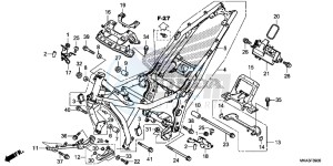 NC750XAG NC750X Europe Direct - (ED) drawing FRAME BODY