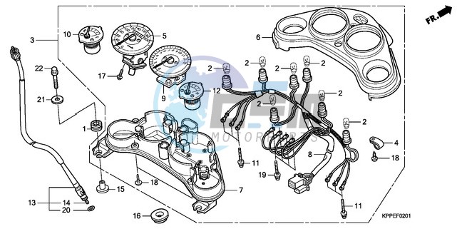 METER (CBR125RW7/RW9/RWA)