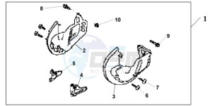 GL1800A SI - (SI) drawing FRONT DISK COVER