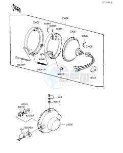 KE 100 B [KE100] (B9-F10) [KE100] drawing HEAD LAMP