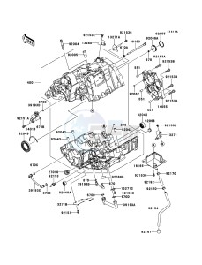 ER-6n ER650A8F GB XX (EU ME A(FRICA) drawing Crankcase(ER650AE057324-)