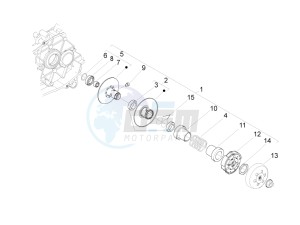 Liberty 50 4T MOC drawing Driven pulley