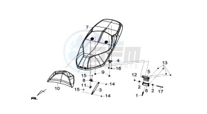 JOYMAX 125I ABS drawing BUDDY SEAT REAR CARRIER