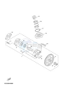 NS50F AEROX 4 (1GB3 1GB3 1GB3) drawing OIL PUMP