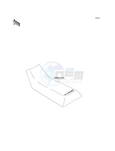 KSF 250 A [MOJAVE 250] (A10-A14) [MOJAVE 250] drawing SEAT