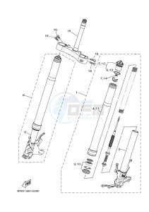 MTN-1000D MT-10 SP MT-10 SP (BW81) drawing FRONT FORK