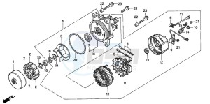 GL1500A GOLDWING ASPENCADE drawing GENERATOR